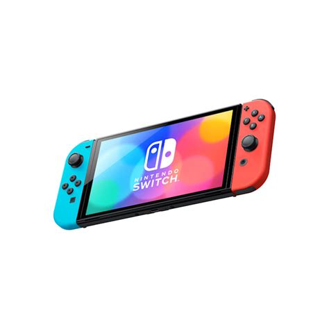 Nintendo Switch (OLED Model), 64GB - Blue/Neon Red | Back to the Office