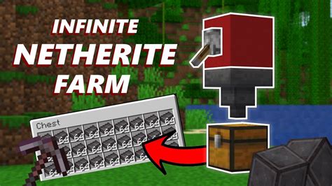 Infinite NETHERITE FARM in Minecraft 1.19/1.20 (Java/Bedrock) - YouTube