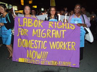 Filipino domestic worker | Filipino domestic worker at a dem… | Flickr