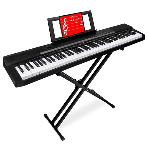 Best Choice Products 88-Key Digital Piano Set with Weighted Keys ...