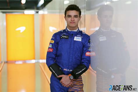 Lando Norris, McLaren, poses for a portrait · RaceFans