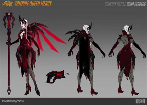 This 'Vampire Queen' Mercy skin concept should be added to Overwatch's Halloween Terror event ...