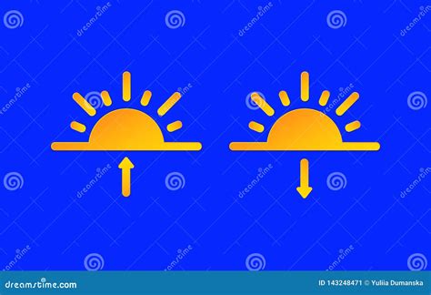 Sunrise, Sunset Weather Forecast Info Icons Set. Sun and Arrow Symbol Paper Cut Style. Climate ...