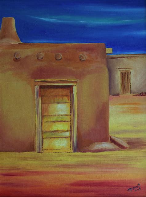 Taos Pueblo Painting by Natalie M - Fine Art America