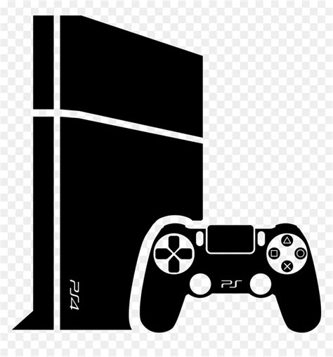 Video Game Console With Gamepad - Ps4 Controller Icon Png, Transparent Png - vhv