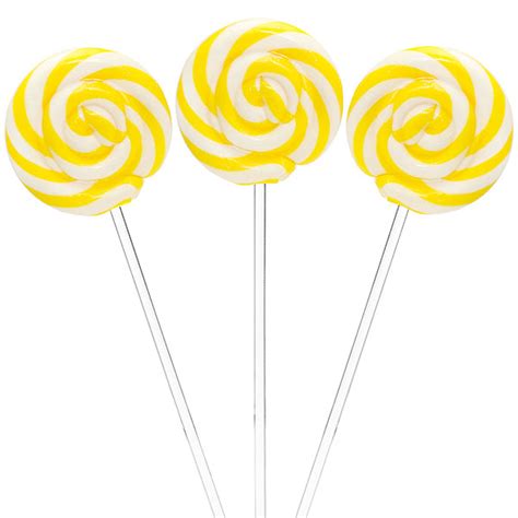 Yellow Swirl Lollipops – YumJunkie