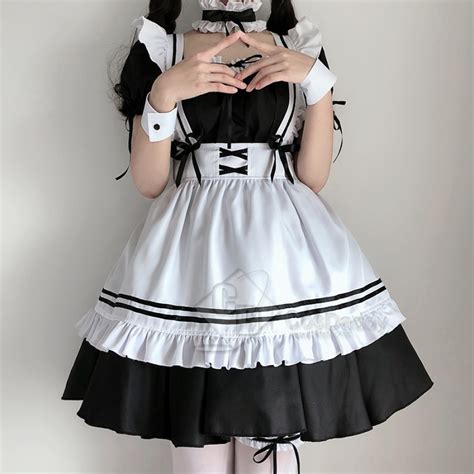 Maid Dress Lolita Maid Outfit Cosplay Gothic Dress Cosplay Costume Women