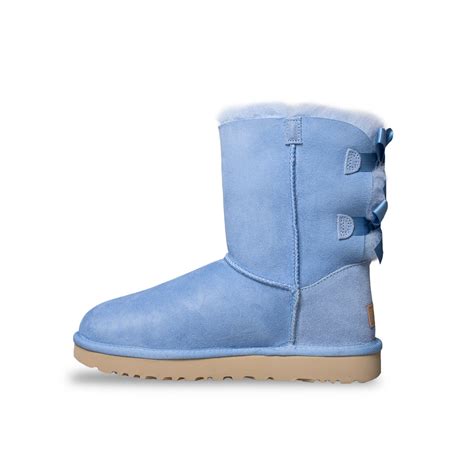 UGG Bailey Bow II Whisper Blue Boots - Women's – MyCozyBoots