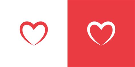 Red heart icon Logo design vector template 25399768 Vector Art at Vecteezy