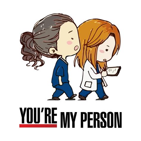 Grey's Anatomy - You're My Person | Grey's anatomy stickers, Greys ...