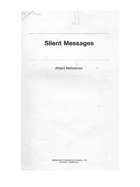 Albert Mehrabian Silent Messages 1971