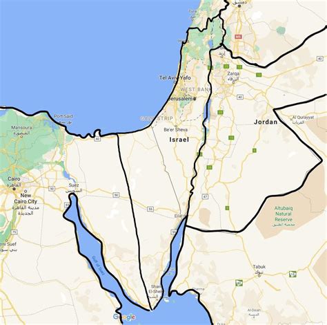 Egypt Israel Border Map