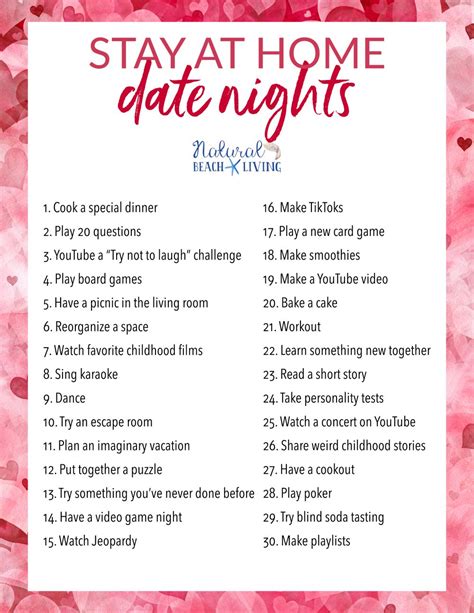 30+ Date Night Ideas at Home that are Creative, Cheap, and Fun ...