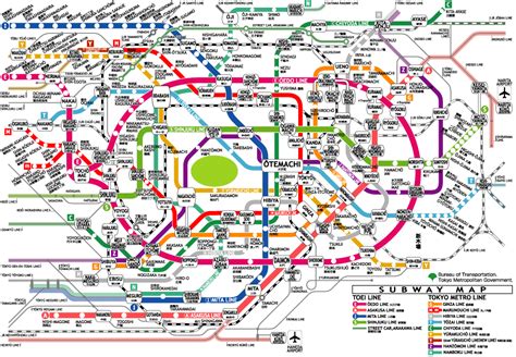 Metro Map Pictures: Tokyo Metro Map Details Pictures