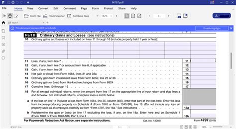 IRS Form 4797- Guide for How to Fill in IRS Form 4797