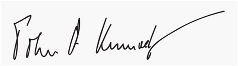 John F Kennedy Signature , Free Transparent Clipart - ClipartKey