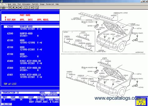 Spare Parts Catalogue Nissan | Reviewmotors.co