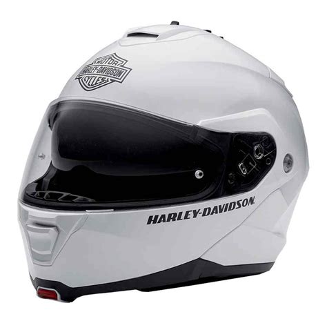 Harley-Davidson® Mens Modular Helmet, Capstone Sun Shield, White 98371 ...