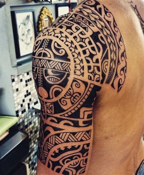 Marquesan Half Sleeve Tattoo Design for Men Maori Tattoos, Manu Tattoo ...