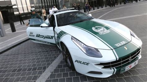 On Ferrari patrol with the Dubai police - BBC News