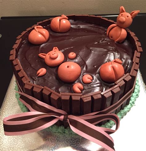 Pigs In The Mud Cake | Cake, Desserts, Buttercream cake