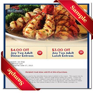 Red Lobster Printable Coupons