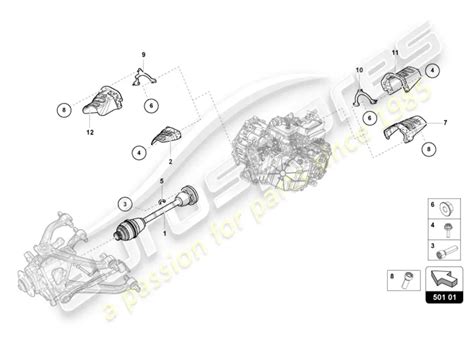 Evo Spyder (2024) AXLE SHAFT REAR Parts Diagram (501.01.00)