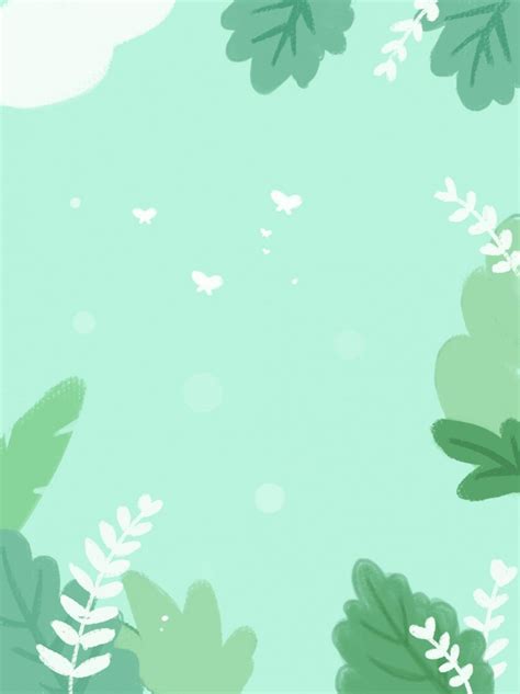 Green Summer Fresh Minimalist Leaf Background | Mint green wallpaper, Pastel background ...