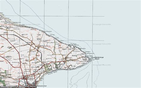 Historic Ordnance Survey Map of Thornwick Bay, 1924