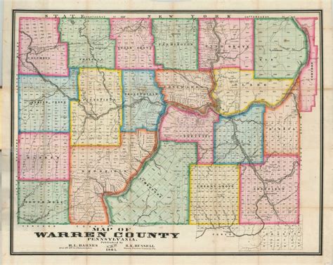 Map of Warren County, Pennsylvania | Curtis Wright Maps