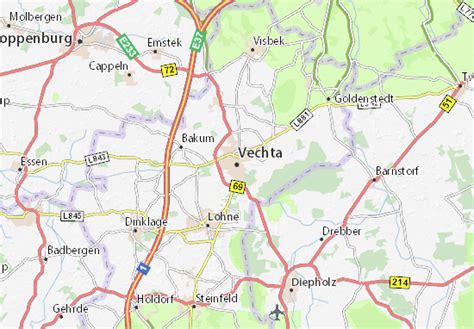 MICHELIN Vechta map - ViaMichelin