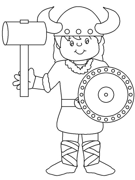 Viking Coloring Page - Coloring Home