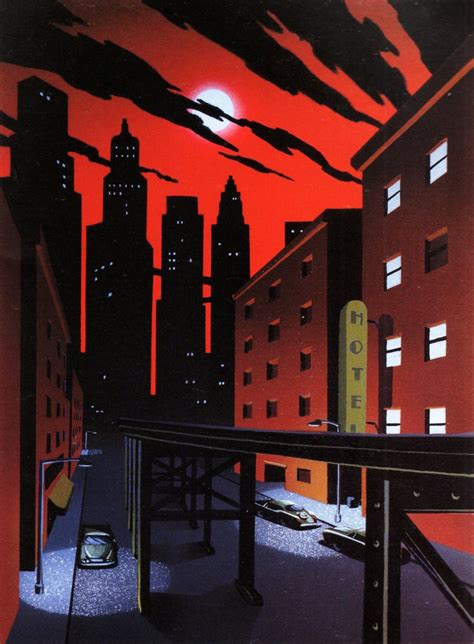 BATMAN: ANIMATED — Gotham’s red night sky, for The New Batman...