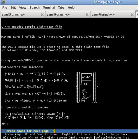 terminal - Do any text-based web browsers support unicode box-drawing ...