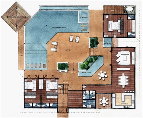 Modern Roman Villa Floor Plan Elegant Modern Roman Villa House Plans ...