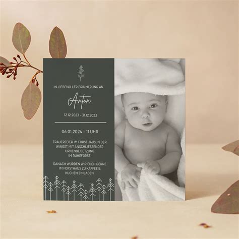 Funeral Invitation for Child & Baby Funeral Service Invitation Cards With Funeral Program 92 Mm ...