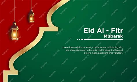 Premium Vector | Eid alfitr greeting card islamic banner background