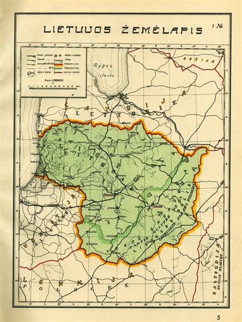 Official map of Lithuania’s borders in 1923–1938 (in Lithuanian and... | Download Scientific Diagram