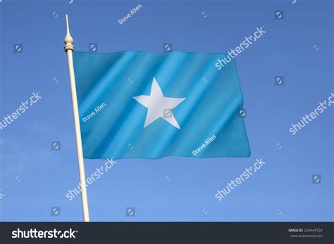 Flag Of Somalia - Adopted On 12th October 1954. Upon Reunification Of Italian Somaliland And ...