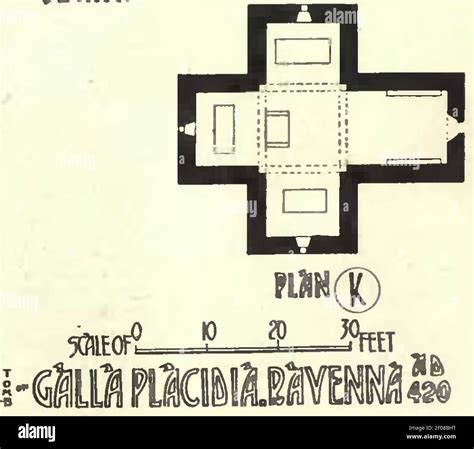 Plan of Mausoleum of Galla Placidia (Ravenna) by A history of ...