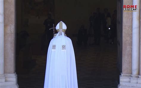 Pope Francis prays before the tomb of Pope Celestine V, the first pope ...