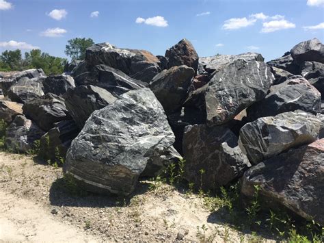 Black Granite Boulders | Lemke Stone - Natural Stone Products