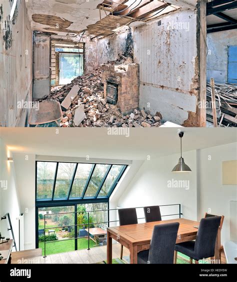 Before and after house renovation hi-res stock photography and images - Alamy