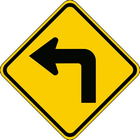 Left Turn Arrow Sign - HSE toolbox