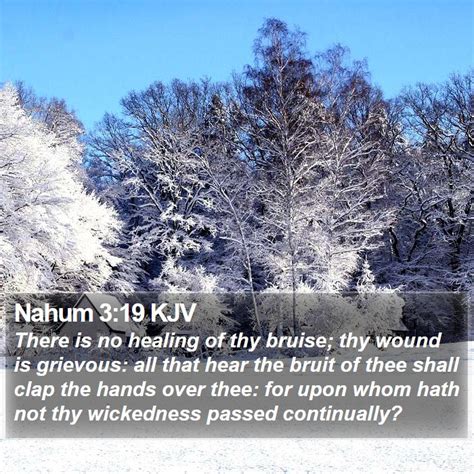 Nahum 3 Scripture Images - Nahum Chapter 3 KJV Bible Verse Pictures