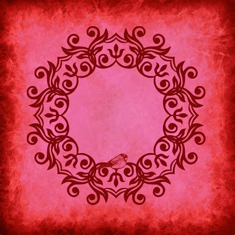 Red Wreath Paper Free Stock Photo - Public Domain Pictures