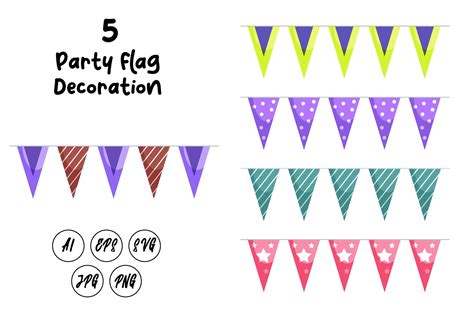 Flag Party Decoration Graphic by immut07 · Creative Fabrica