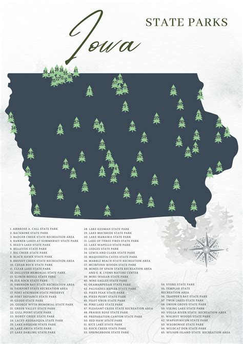 Iowa State Park Map: Get Away in America’s Heartland