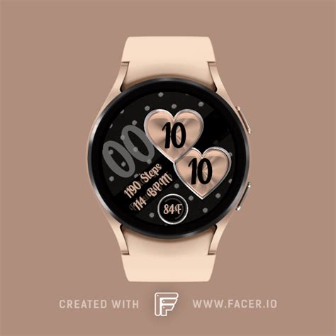 Gia - Animated Rose Gold Hearts - watch face for Apple Watch, Samsung ...