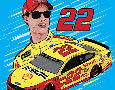 Joey Logano Car Coloring Pages